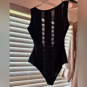 House of CB bodysuit with sheer cut outs